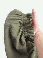 VCAY Women's Vacation Elastic Waist Wide-Leg Pants